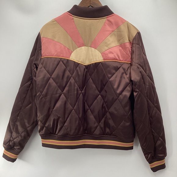 Classic Rock Couture Brown Sugar Rising Sun Bomber Jacket - Picture 2 of 13